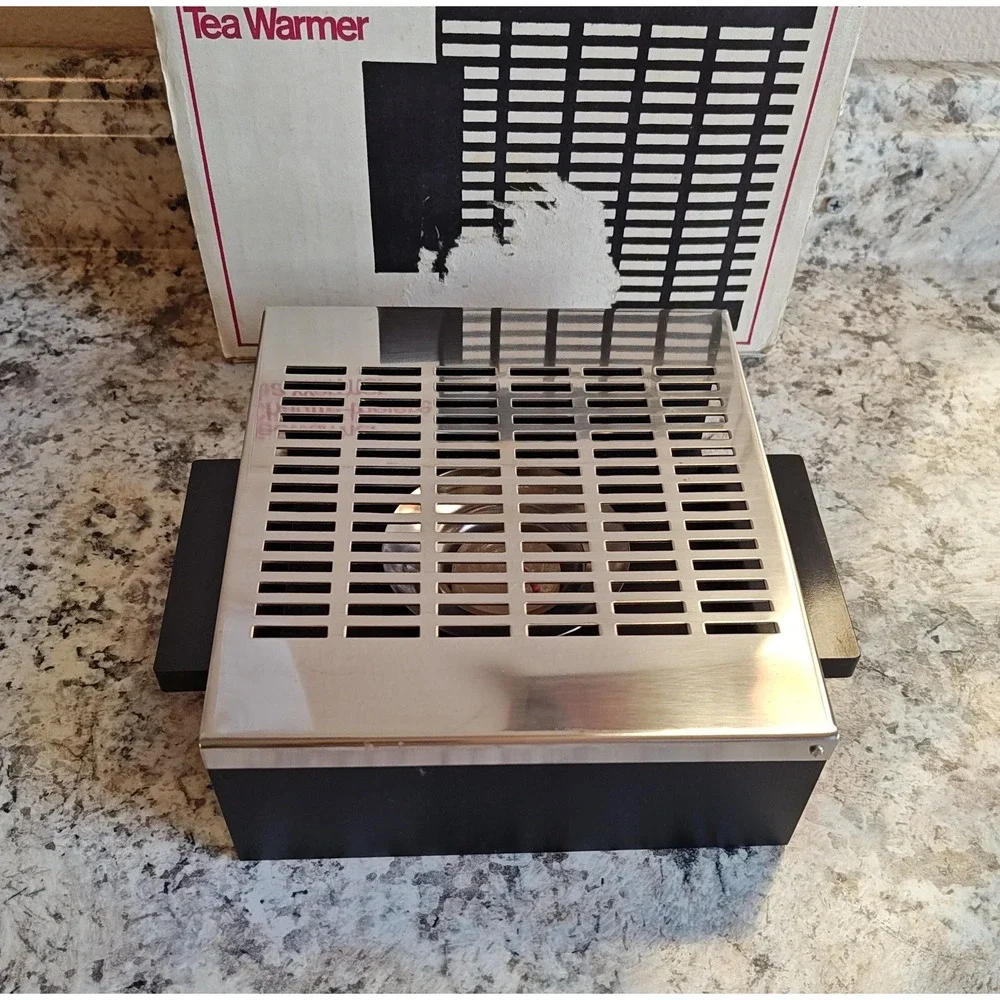 Spring Switzerland Stainless Steel Tea Warmer Modernist Teapot Stand 7
